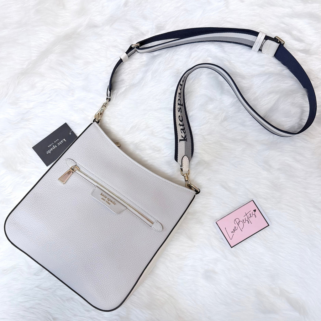 KATE SPADE Retail Hudson Messenger Crossbody Bag | Mountain Grey