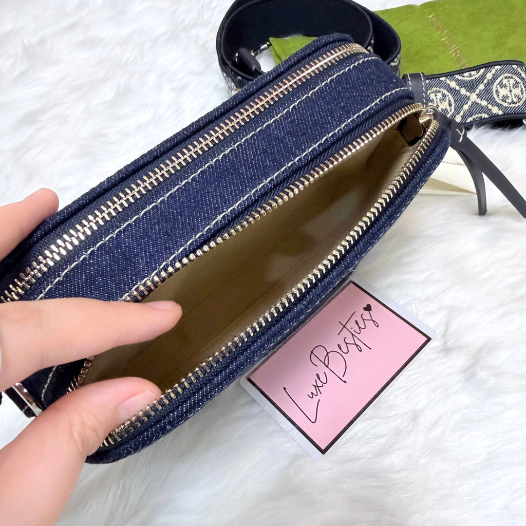 TORY BURCH Retail Mini Miller Denim Crossbody Bag | Royal Navy