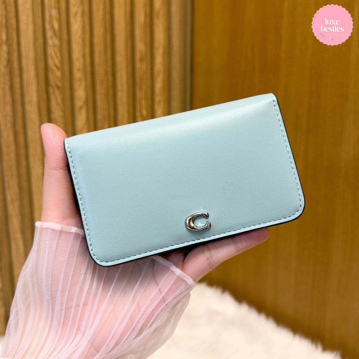 COACH Retail Essential Slim Card Case | Light Blue
