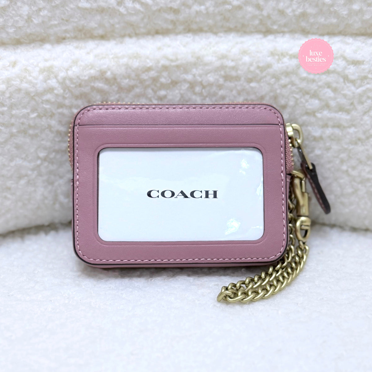 COACH Retail Essential Chain Card Case | Peony