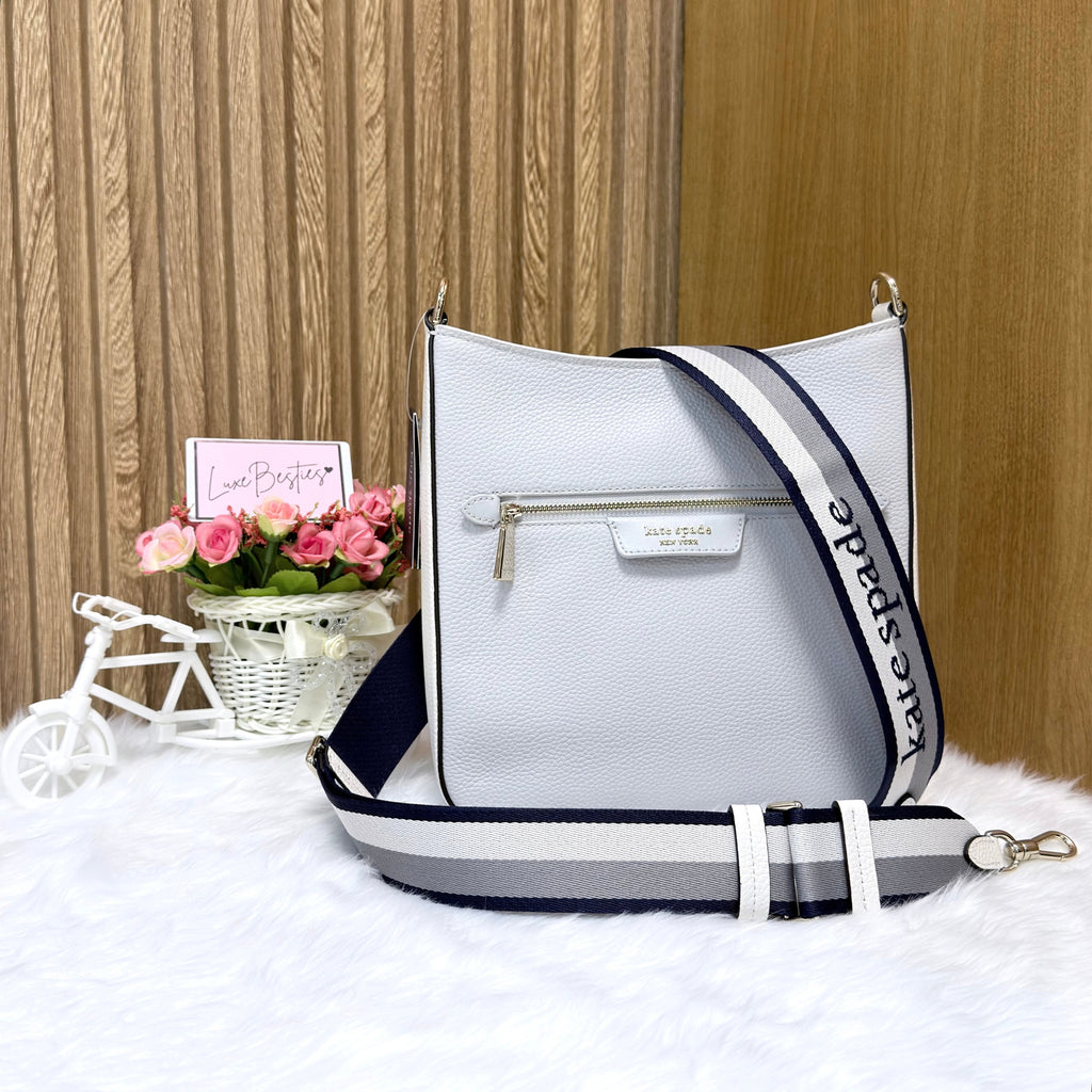 KATE SPADE Retail Hudson Messenger Crossbody Bag | Mountain Grey