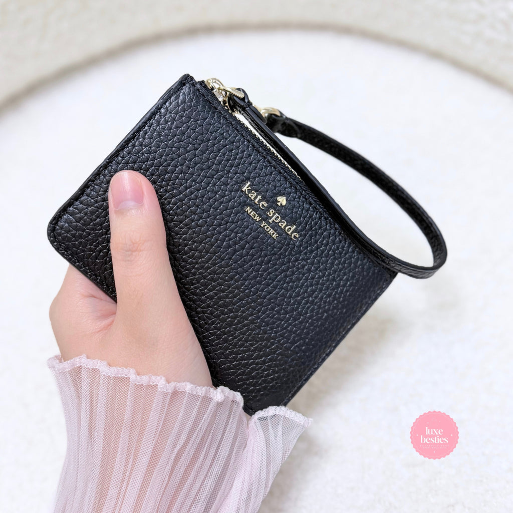 KATE SPADE Lena Small Wristlet | Black