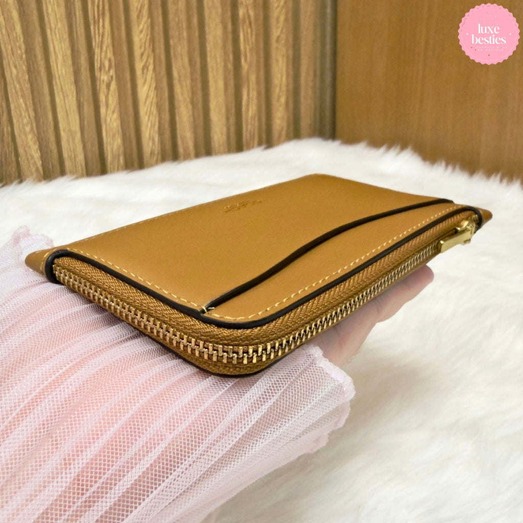 COACH Retail New York Zip Card Case | Honey Brown