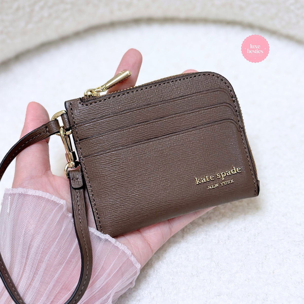 KATE SPADE Retail Devin Coin Card Case Wristlet | Incense