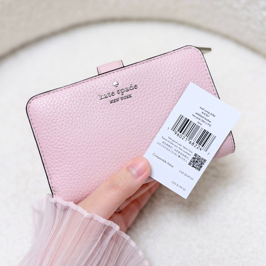 KATE SPADE Lena Medium Bifold Wallet | Tutu Pink
