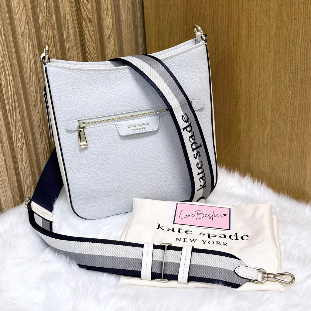 KATE SPADE Retail Hudson Messenger Crossbody Bag | Mountain Grey