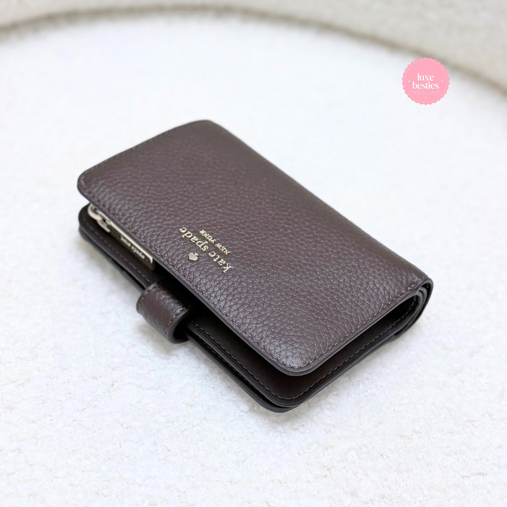 KATE SPADE Lena Medium Bifold Wallet | Hot Fudge