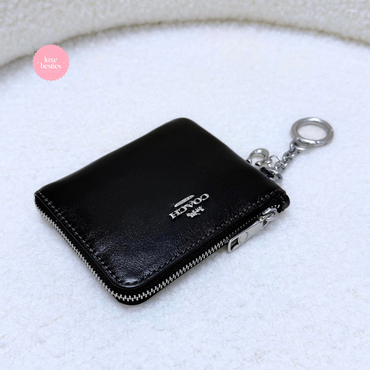COACH Small Corner Zip Wallet | Black