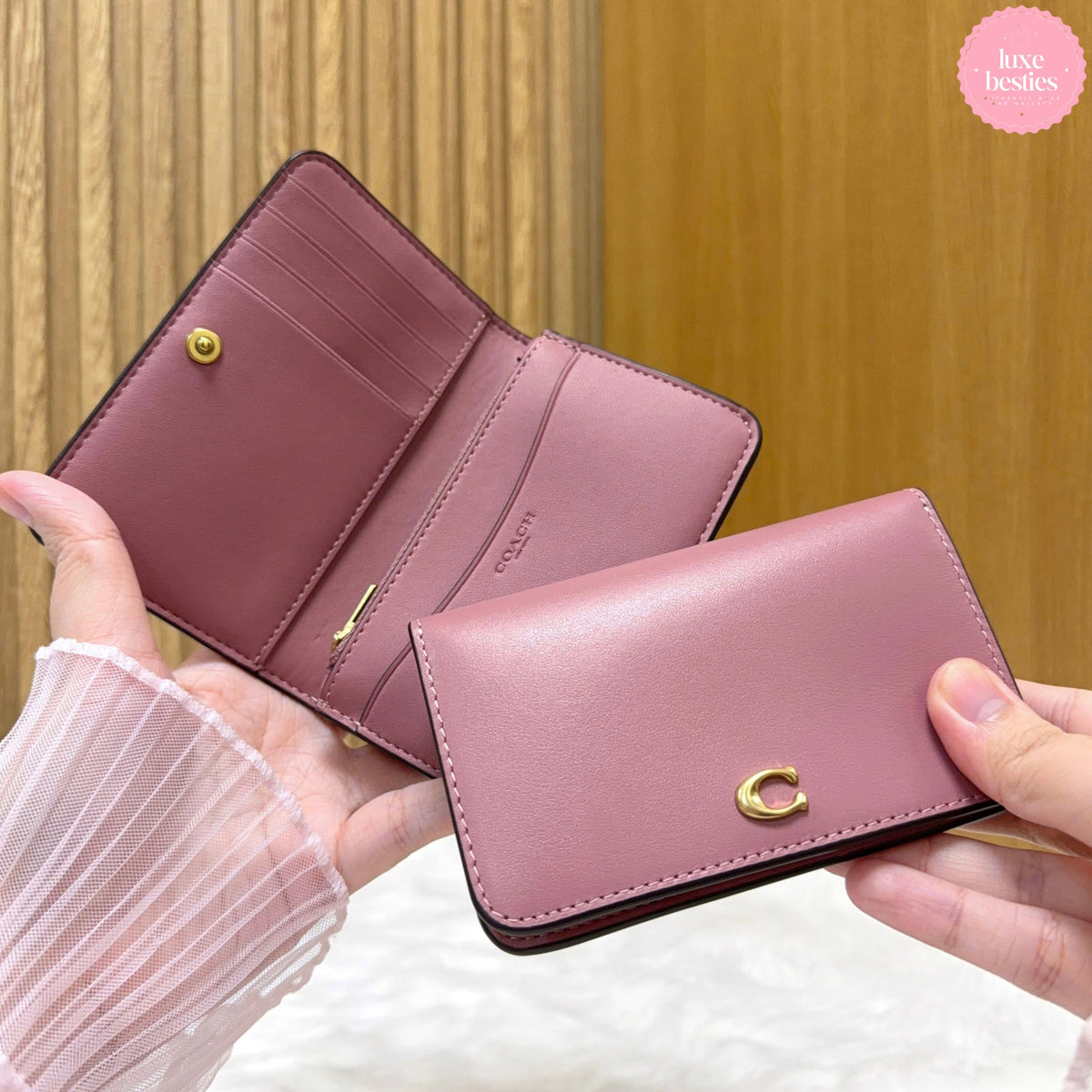 COACH Retail Essential Slim Card Case | Peony | Lost Price Tag