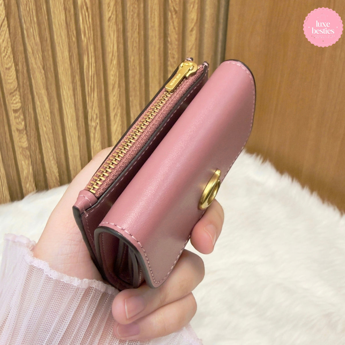 COACH Retail Essential Card Holder Wallet | Peony