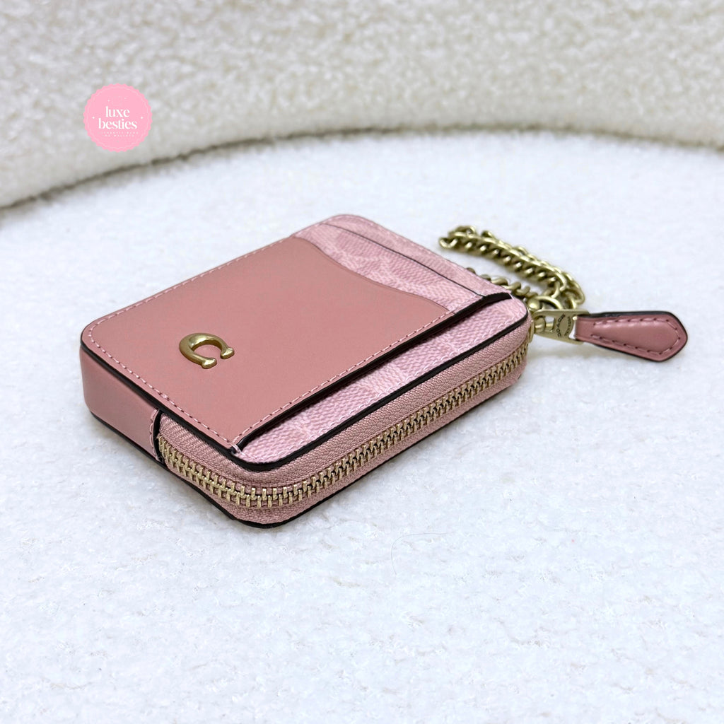 COACH Retail Essential Chain Card Case | Melon Pink