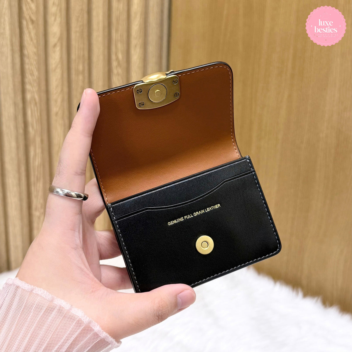 COACH Retail Bandit Card Case | Black
