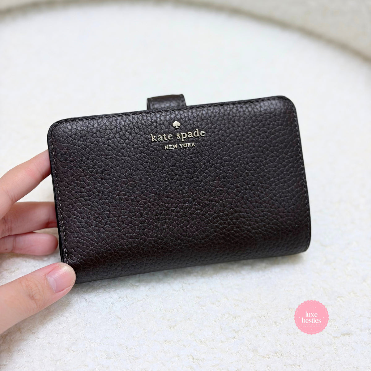 KATE SPADE Lena Medium Bifold Wallet | Hot Fudge