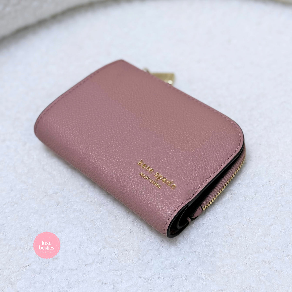 KATE SPADE Retail Devin Small Compact Wallet | Dusk Rose