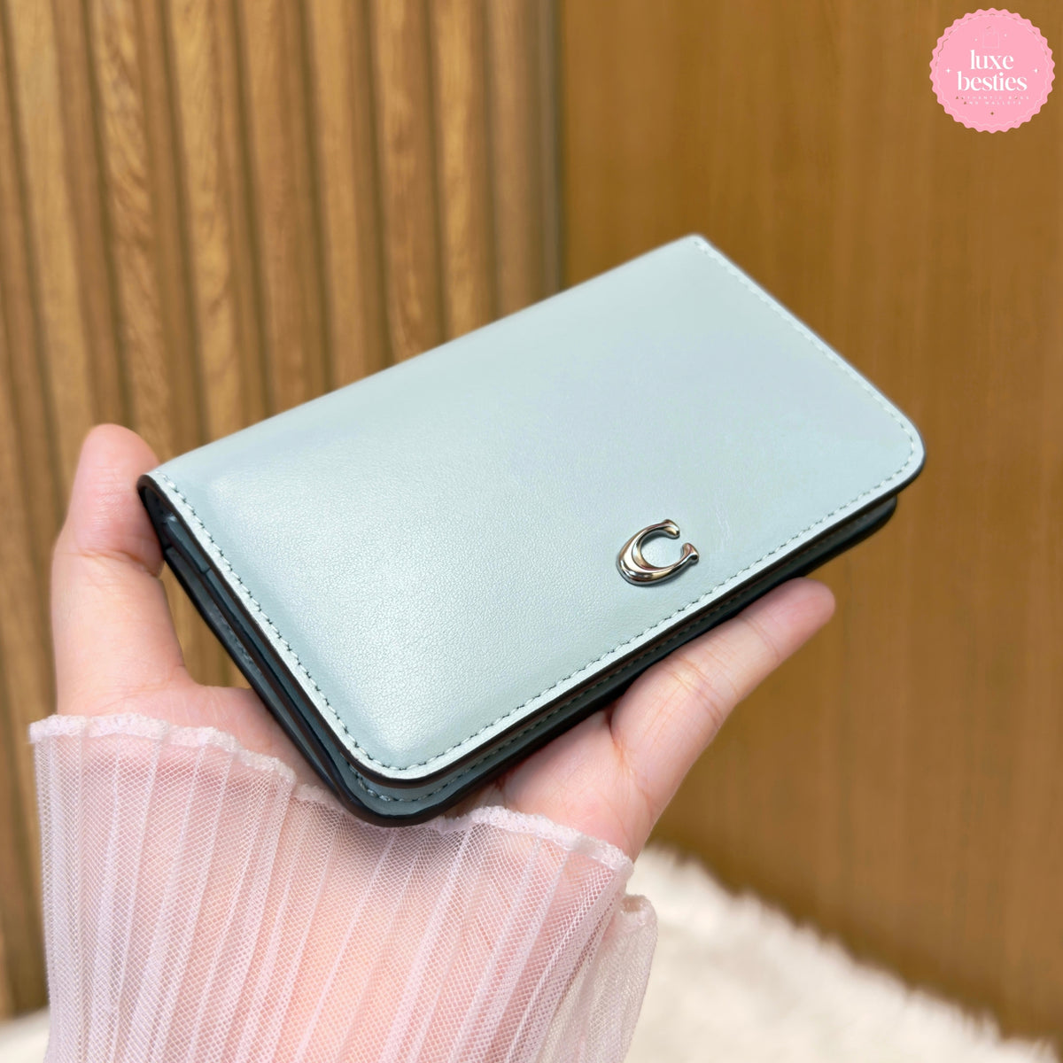 COACH Retail Essential Slim Card Case | Light Blue