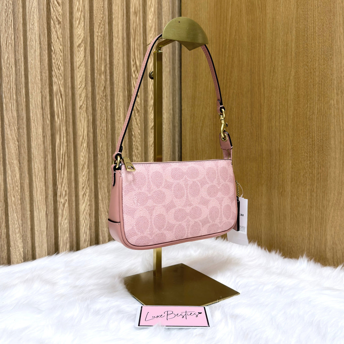 COACH Retail Plaza Bag 18 In Signature Canvas | Melon Pink