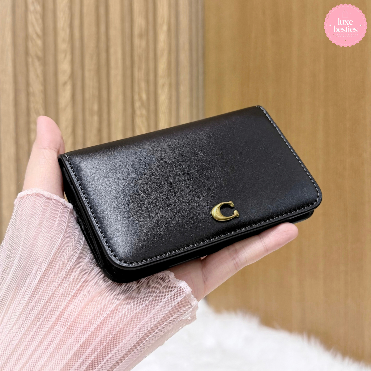 COACH Retail Essential Slim Card Case | Black