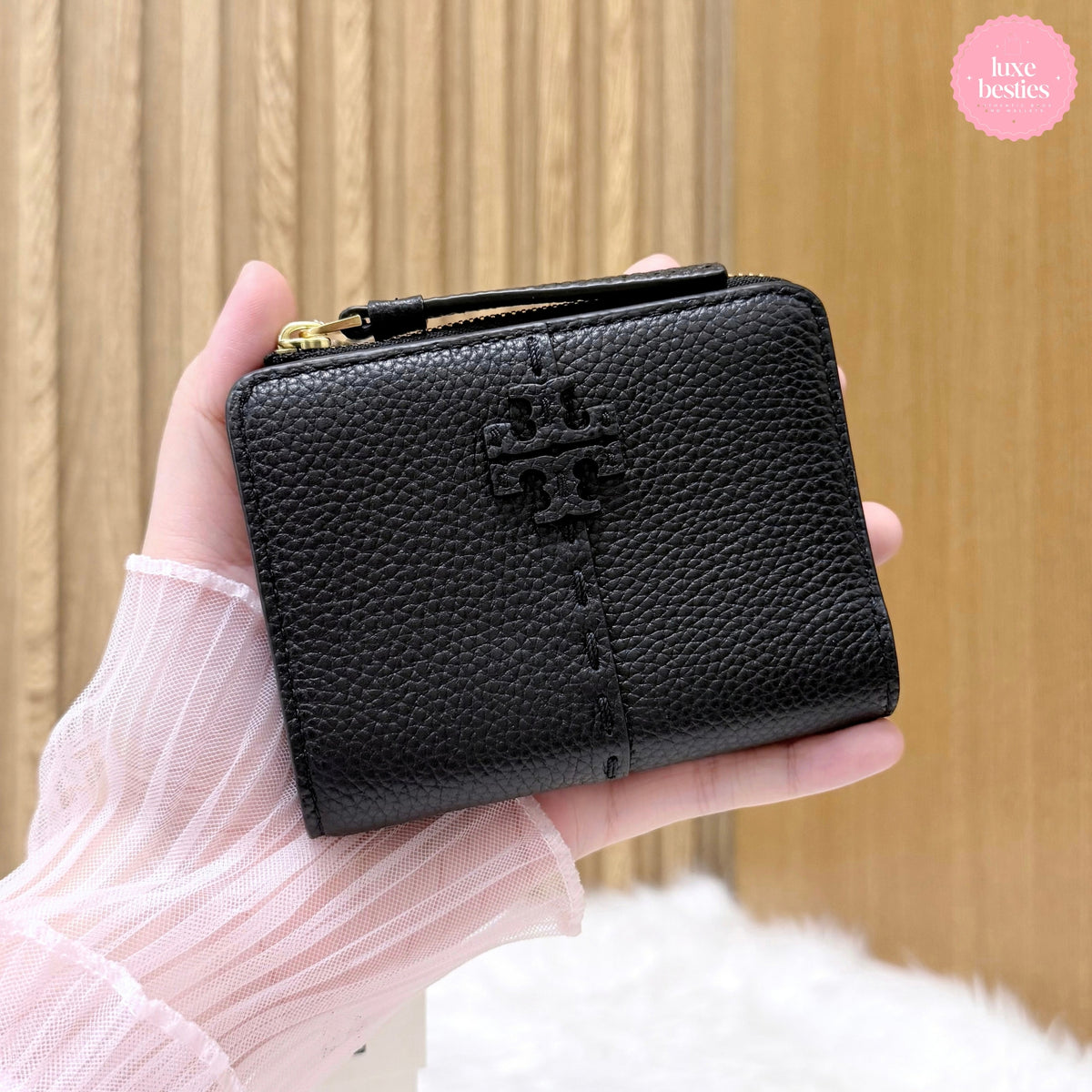 TORY BURCH Retail Mcgraw Bi-Fold Wallet | Black