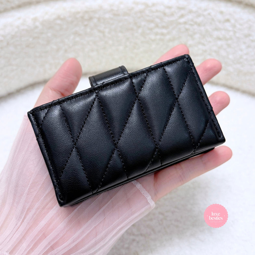 COACH Retail Multi Card Holder With Pillow Quilting | Black