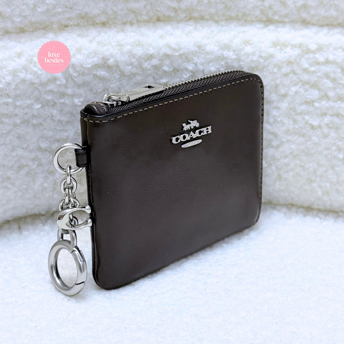 COACH Small Corner Zip Wallet | Maple
