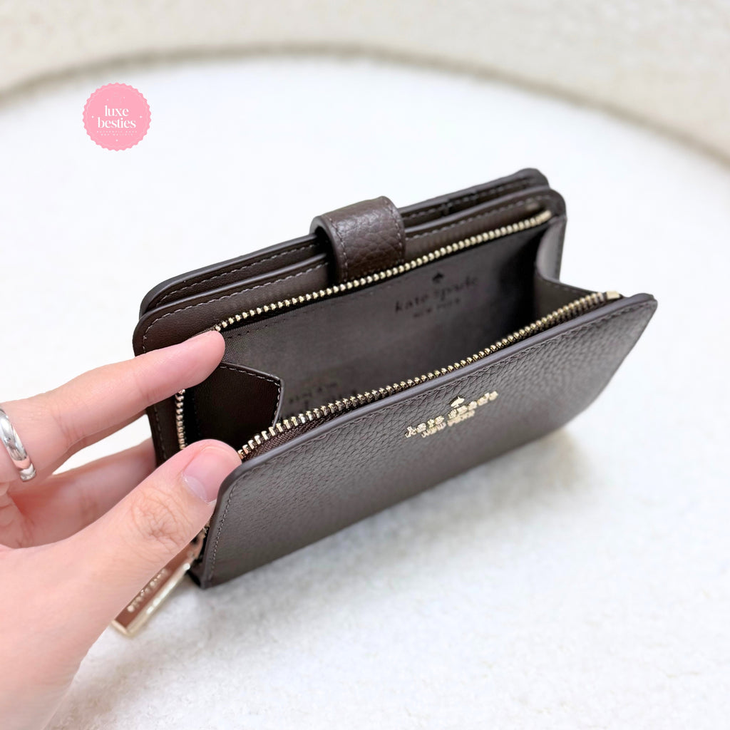 KATE SPADE Lena Medium Bifold Wallet | Hot Fudge