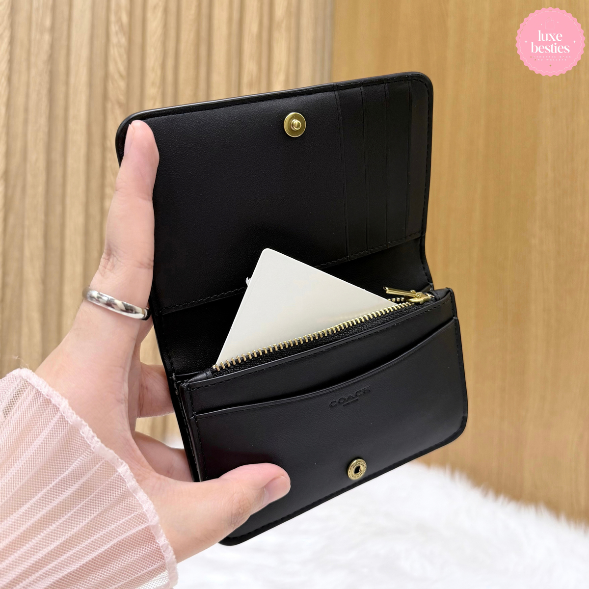 COACH Retail Essential Slim Card Case | Black