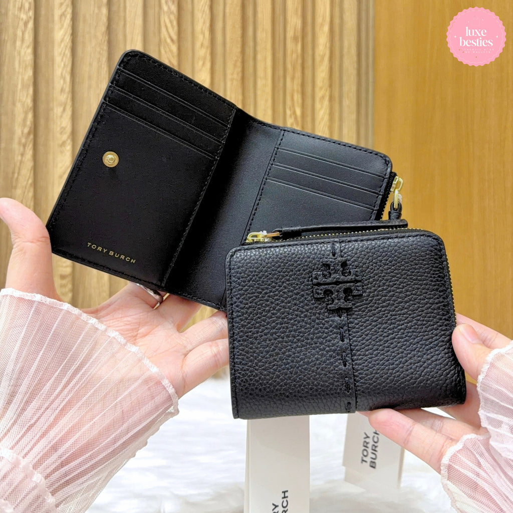 TORY BURCH Retail Mcgraw Bi-Fold Wallet | Black