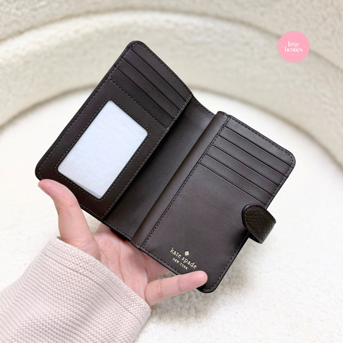 KATE SPADE Lena Medium Bifold Wallet | Hot Fudge