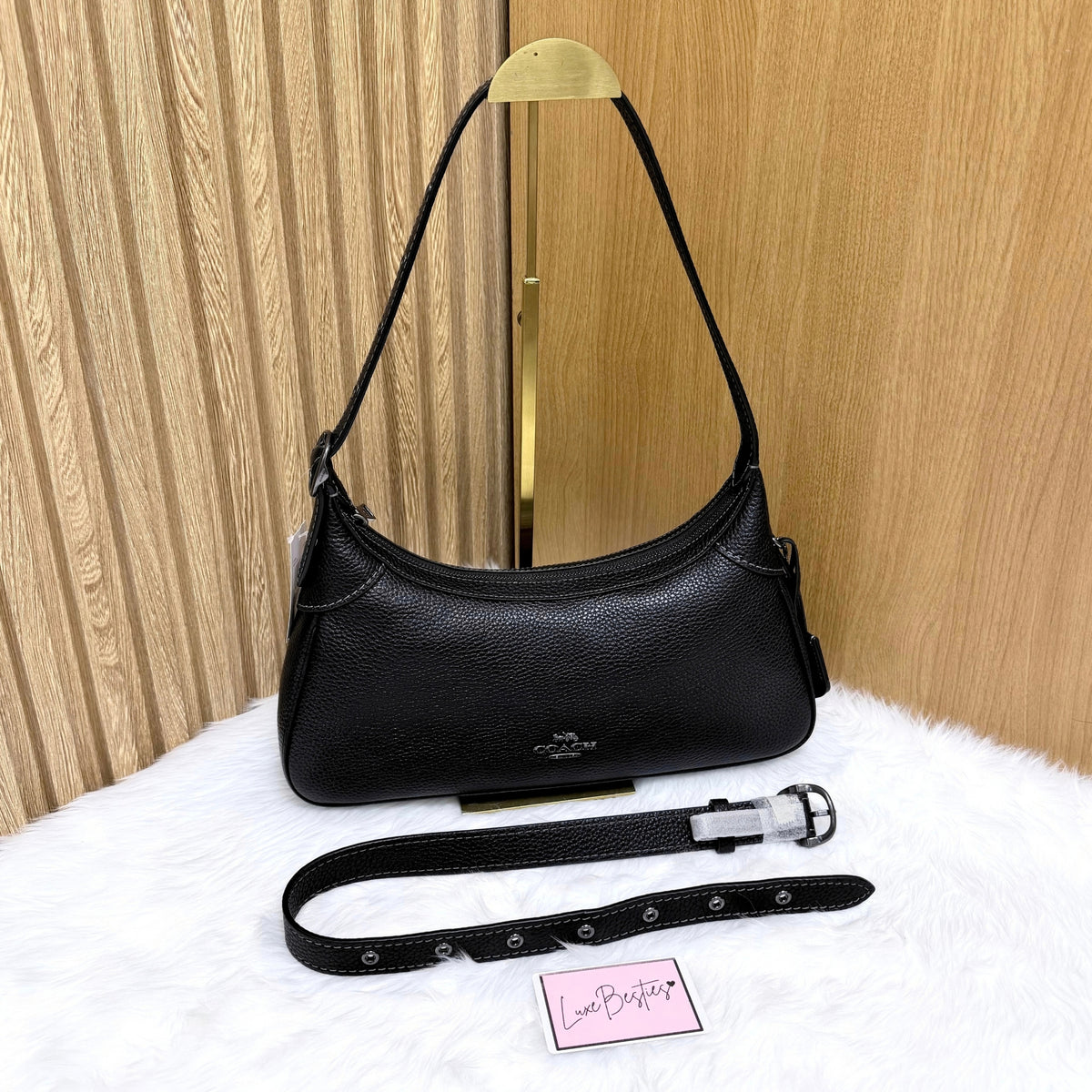 COACH Ella Small Shoulder Bag | Black
