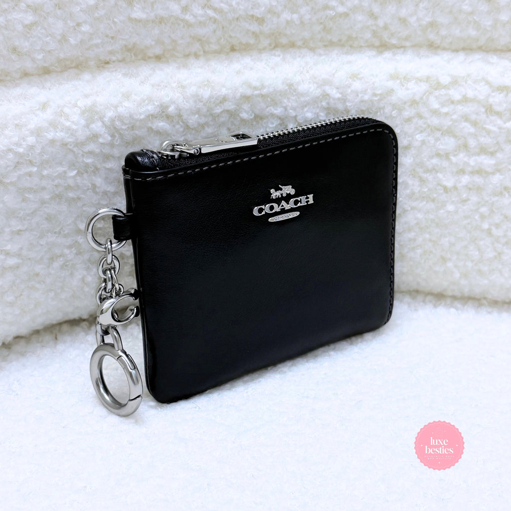COACH Small Corner Zip Wallet | Black