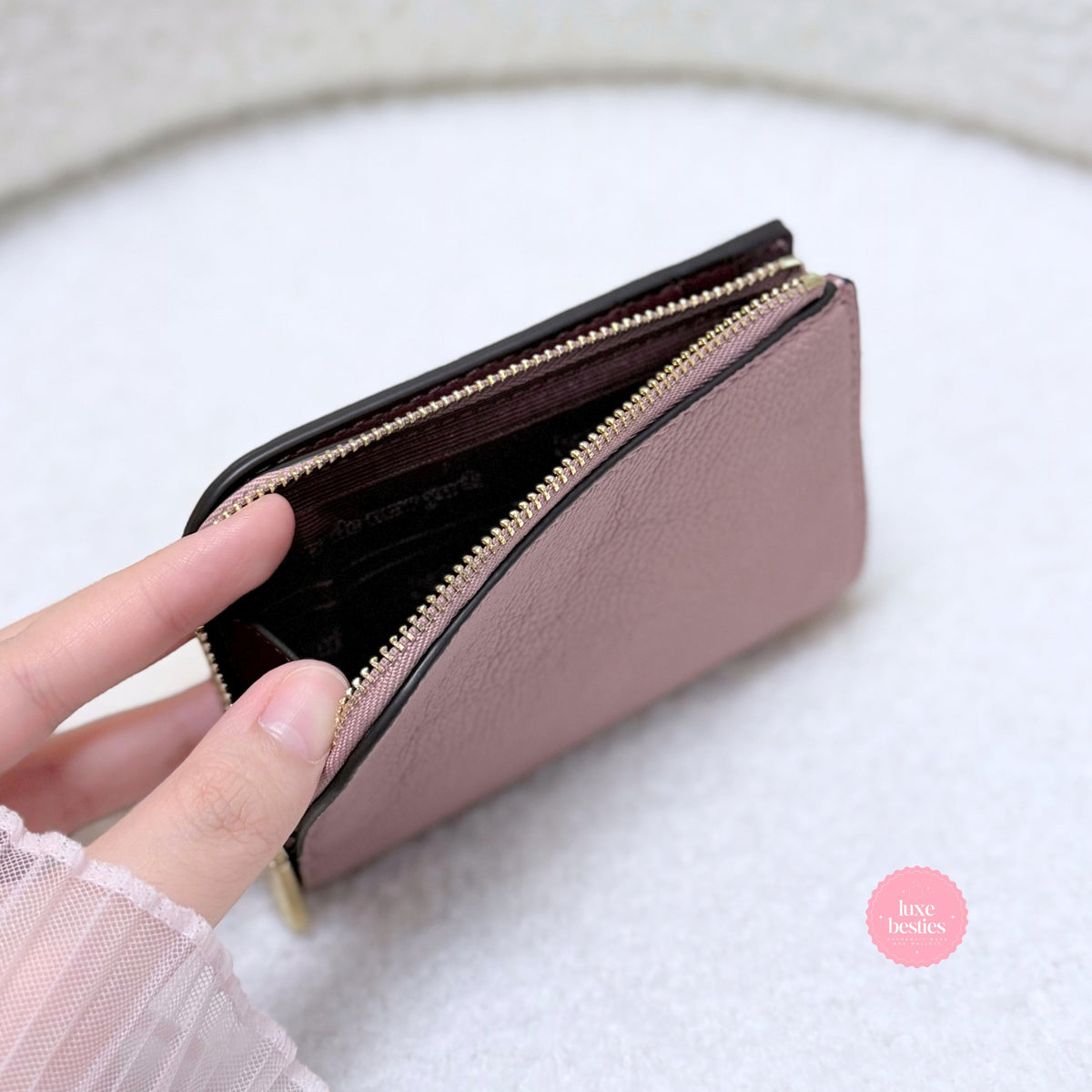 KATE SPADE Retail Devin Small Compact Wallet | Dusk Rose