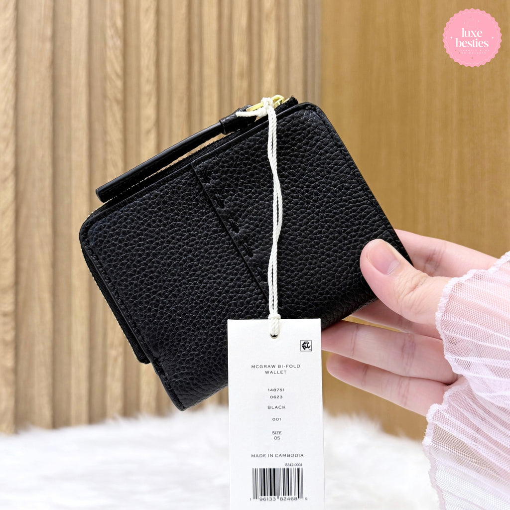 TORY BURCH Retail Mcgraw Bi-Fold Wallet | Black