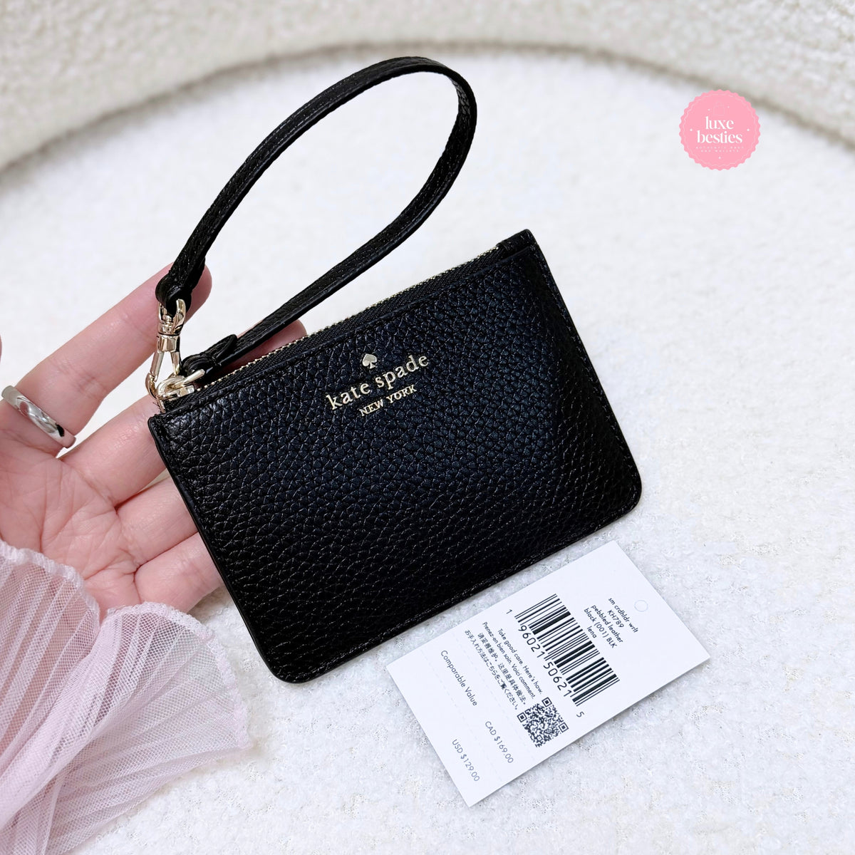 KATE SPADE Lena Small Wristlet | Black