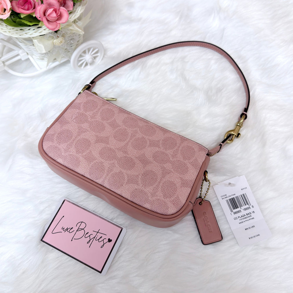 COACH Retail Plaza Bag 18 In Signature Canvas | Melon Pink