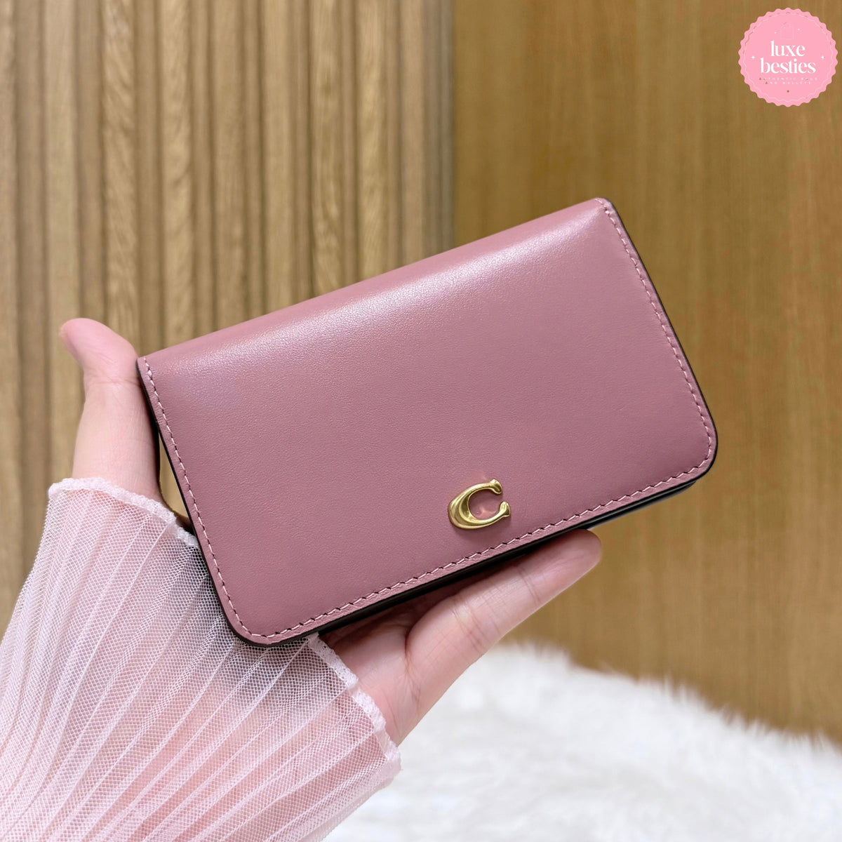 COACH Retail Essential Slim Card Case | Peony | Lost Price Tag
