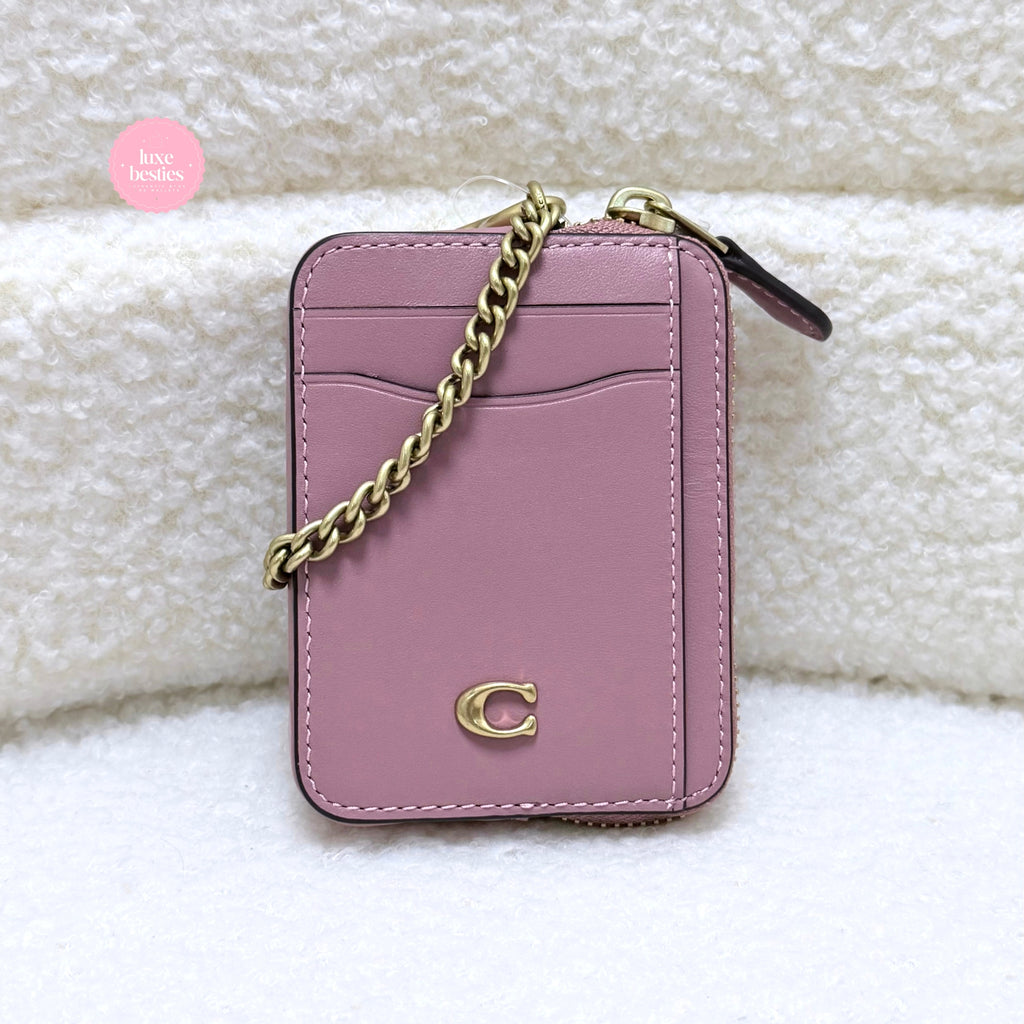 COACH Retail Essential Chain Card Case | Peony