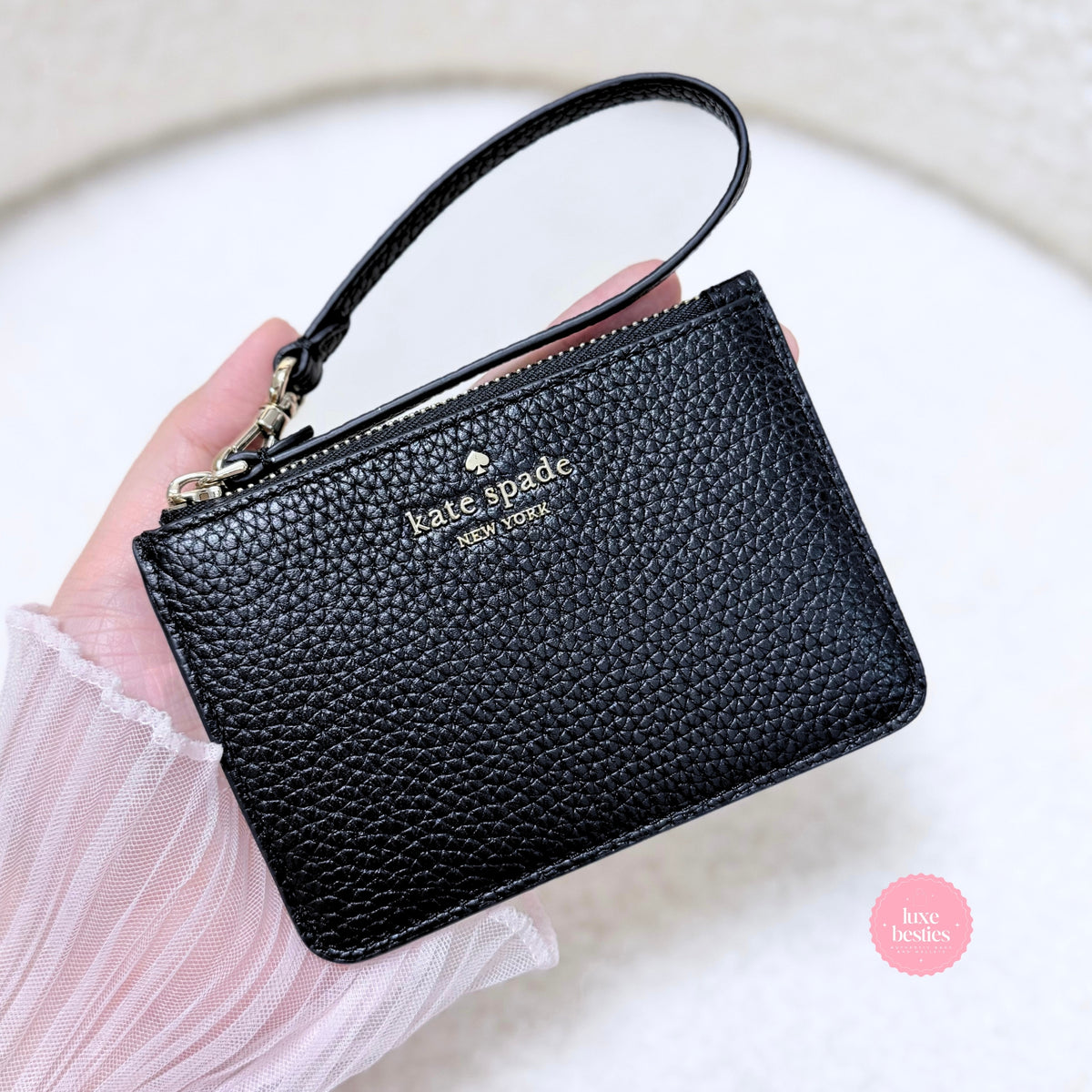 KATE SPADE Lena Small Wristlet | Black