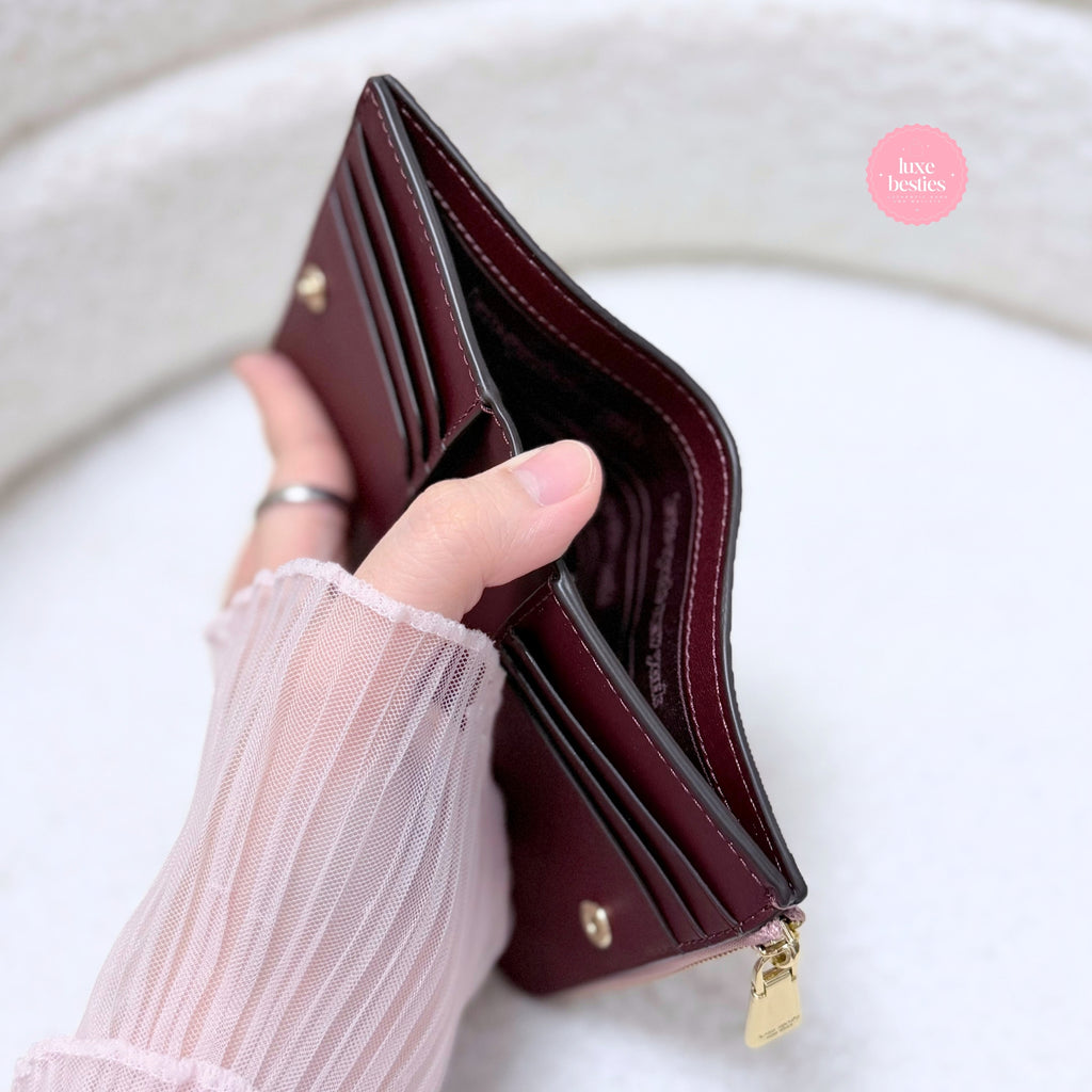 KATE SPADE Retail Devin Small Compact Wallet | Dusk Rose