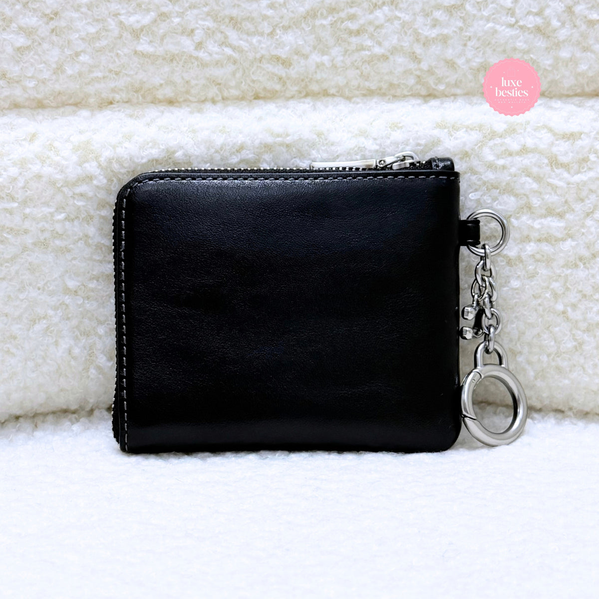 COACH Small Corner Zip Wallet | Black