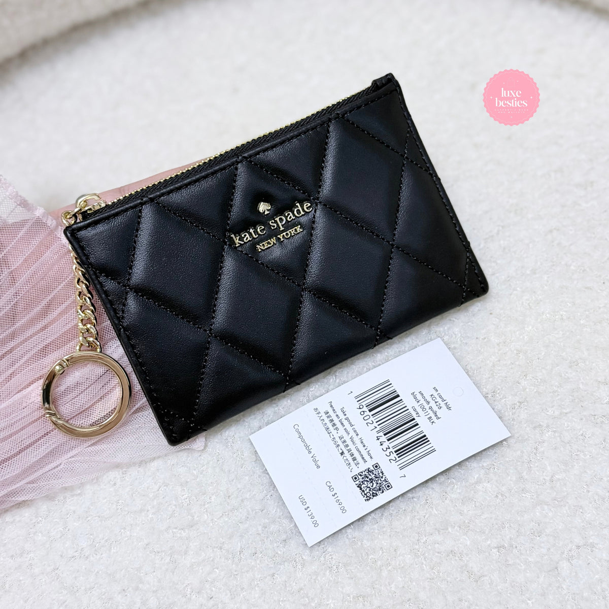 KATE SPADE Carey Small Card Holder | Black