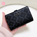 KATE SPADE Spade Flower Medium Bifold Wallet | Black
