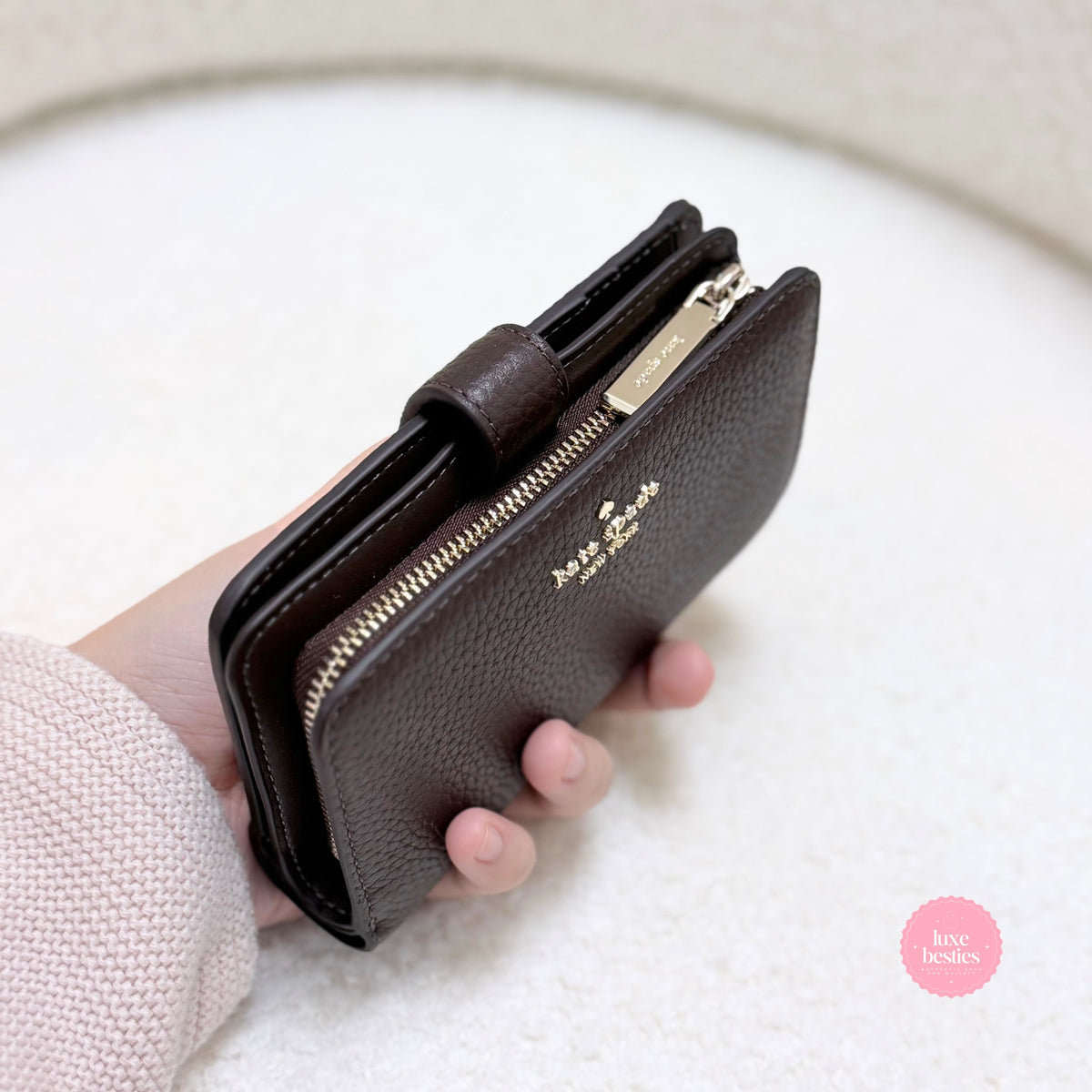 KATE SPADE Lena Medium Bifold Wallet | Hot Fudge