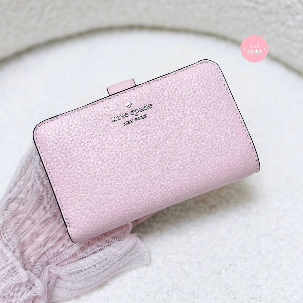 KATE SPADE Lena Medium Bifold Wallet | Tutu Pink