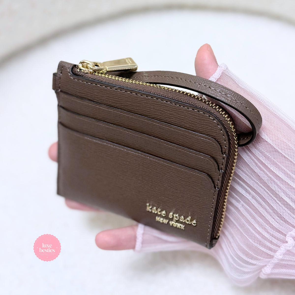 KATE SPADE Retail Devin Coin Card Case Wristlet | Incense