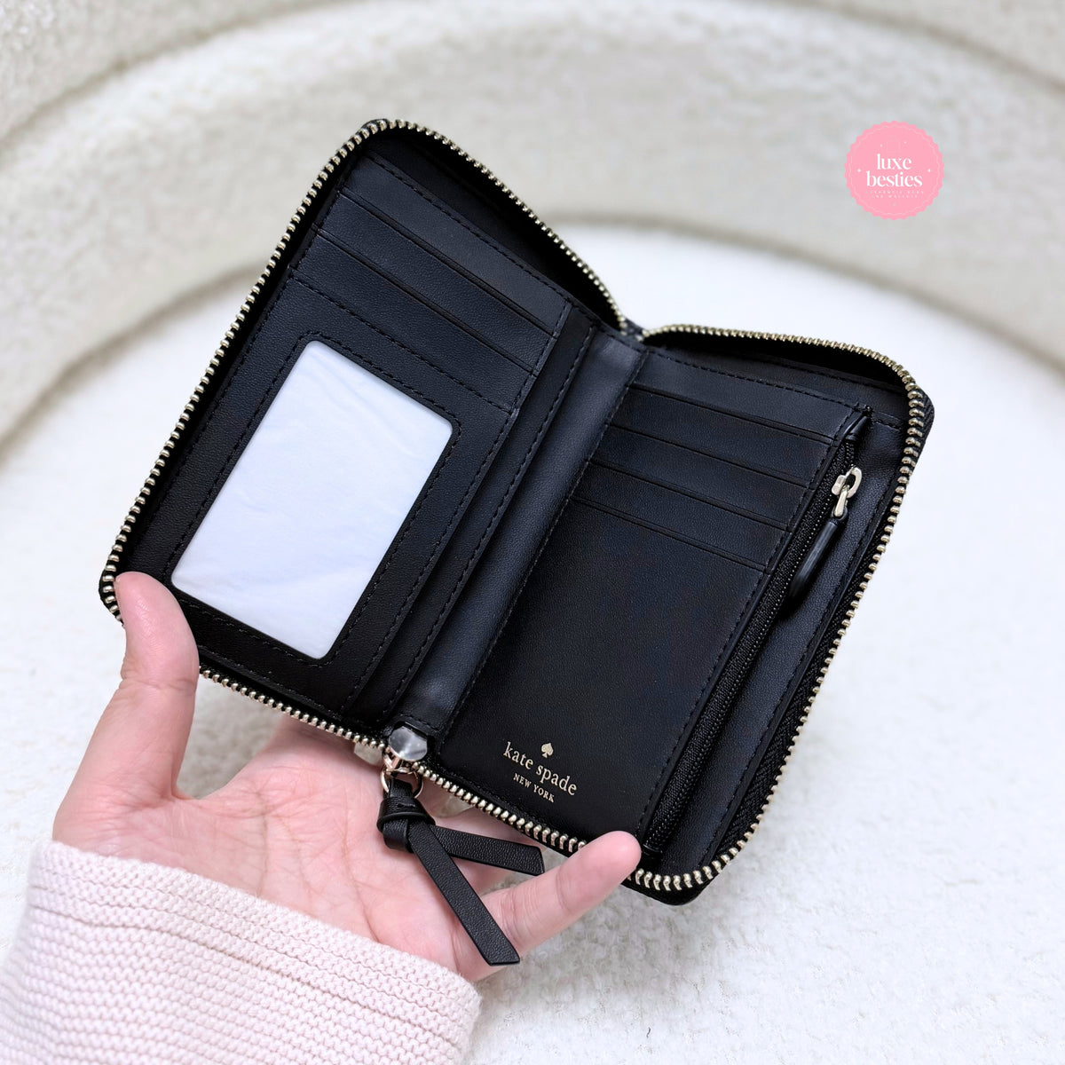 KATE SPADE Knott Medium Wallet | Black