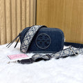 TORY BURCH Retail Mini Miller Denim Crossbody Bag | Royal Navy
